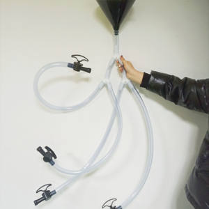 משפך שתייה באיכות גבוהה כלים משקה מפלגה פופולרי 4 צינור בירה פלסטיק - Product Image 5