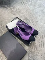 Sandales à talons hauts pour femmes en cuir véritable, couleur assortie, de luxe, de créateur, avec talons épais, couleur violette