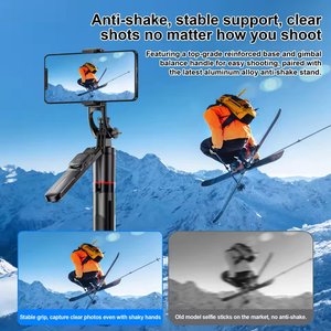 Trépied stable de 1708 mm, bâton de selfie extensible, support de téléphone pour téléphone portable 360 °   Prise de vue panoramique F16 pour Iphone <span class=keywords><strong>Xiaomi</strong></span> - Product Image 5