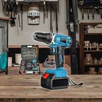 Perceuse à percussion sans fil 21V avec moteur sans balais, mandrin SDS-PLUS, couple de 50 Nm, batterie 1,5 Ah, qualité industrielle, OEM, portable, 450W, 1 an