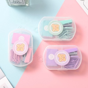 Macaron màu mini Stapler và sinh viên văn phòng phẩm kết hợp thiết lập dễ thương thuận tiện nhỏ STAPLE máy - Product Image 3
