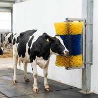Brosse électrique automatique pour vaches avec bras oscillant flexible, brosse à gratter pour le corps des vaches destinée aux fermes laitières et bovinées