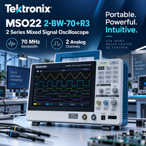 Osciloscopio de Señales Mixtas Tektronix MSO22 2-BW-70+R3, 70MHz, 2 Canales, 2.5GS/s, 10M de Longitud de Registro, Pantalla Táctil de 10.1 Pulgadas, 8 Bits - Product Image 2
