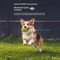 Collier GPS pour animaux de compagnie avec caméra pour chiens et chats, podomètre pour Wi-Fi 4G/5G, mémoire 32G