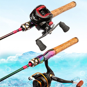 <span class=keywords><strong>Ensemble</strong></span> de canne à pêche en eau douce et moulinet offshore pas cher, avec poignée rotative, canne à truite en carbone - Product Image 6