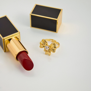 J & D Trendy 18k altın paslanmaz çelik ayarlanabilir yay açılış yüzük <span class=keywords><strong>Minimalist</strong></span> takı yüzük - Product Image 5