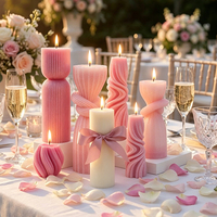 Bougie parfumée artistique en cire de soja, bougie modelée, plusieurs couleurs, décoration d'intérieur