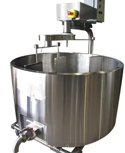 Factory Genyond 300L-1000L round & oval Cheese Vat Cheese Cooker Cheese Making machine Blending Equipment with Agitator