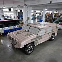 Structure gonflable de luxe en forme de camion rose, château gonflable Jeep pour l'extérieur, avec matériaux durables et design éclatant