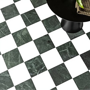 Dalles de marbre vert naturel, style parquet moderne, découpées sur mesure avec design graphique pour sols intérieurs de villas - Product Image 3