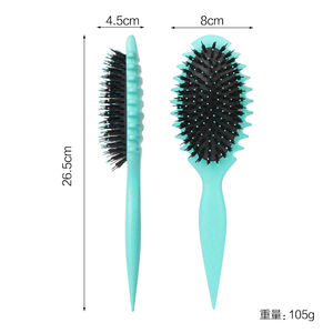 Surprise Price Poils Mix Nylon Styling Tools Brosse à cheveux en poils de sanglier <span class=keywords><strong>bleu</strong></span> - Product Image 6