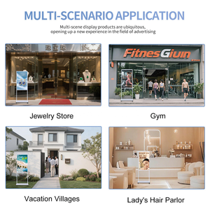 CH 2500 Nits Outdoor 32/43/50/55/65 pulgadas Soporte <span class=keywords><strong>de</strong></span> suelo Señalización digital IP55 2K/4K Resolución CMS basado en la nube para uso en centros comerciales - Product Image 2