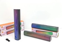 Vente en gros en usine Haut-parleur portable Barre de son sans fil Système de son surround Mini barre de son lumineuse RVB Haut-parleurs USB AUX
