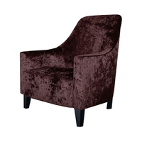 Fauteuil de loisirs Heywood en tissu chenille, une place, pour la maison et les événements de mariage