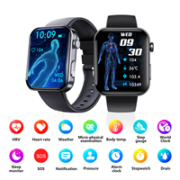 Nuevo Reloj Inteligente con Gráfico de Ondas ECG, Frecuencia Cardíaca, Oxígeno en Sangre, Monitoreo de Presión Arterial, Llamadas Bluetooth, Sueño y Deportes