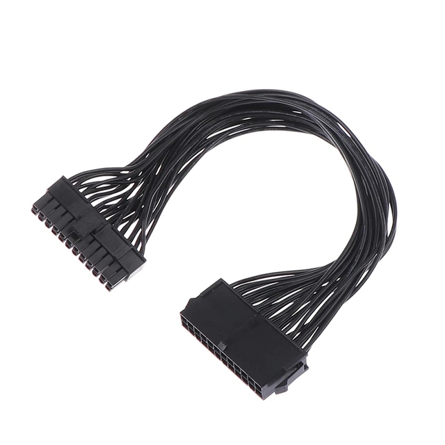 ATX Motherboard Mainboard 24Pin ATX Male to Female PSU Power Supply Extension Adapter Cable 18AWG for PC