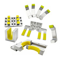 Insertos de Agarre para Robot con Recubrimiento de Goma Antideslizante, Piezas de Aluminio y Hierro Moldeadas a Medida