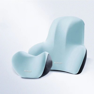 Coussin de siège de voiture de luxe en mousse à mémoire de forme, style professionnel, avec appui-tête, oreiller cervical et soutien lombaire, ventilation, fermeté moyenne - Product Image 2