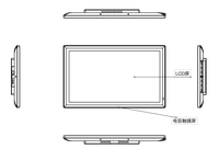 PC Todo en Uno Táctil Android RK3568 de 18.5 Pulgadas, Pantalla IPS Capacitiva de 10 Puntos, Panel Frontal IP65, RJ45, BT5.0, Montaje VESA