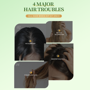Shampoo hydratant GreenlemDeep pour cheveux secs et abîmés, nettoyage doux du cuir chevelu, fini doux, brillant et lisse - Product Image 4