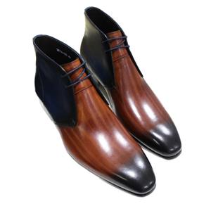 Botas de Trabajo para Hombre, de Cáñamo, con Cordones, Impermeables, Antideslizantes, Estilo Inglés Vintage, con Suela de Goma Cosida a Mano Goodyear - Product Image 6