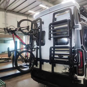 Combinaison de porte-<span class=keywords><strong>vélo</strong></span> et porte-pneu arrière en aluminium <span class=keywords><strong>pour</strong></span> camping-car/remorque RV Accessory Back Rack Caravan for Rear Box Rack - Product Image 1