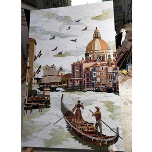 Venice Design struttura in marmo a getto d'acqua medaglione in marmo - Product Image 6