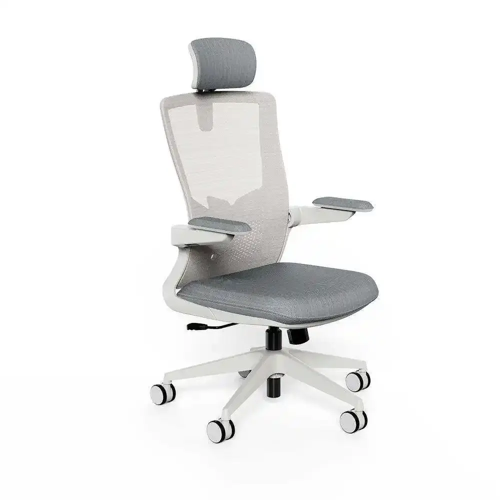 كرسي مكتب عصري يتميز بإمكانية تعديل الإمالة والإمالة الشبكية للزوار بظهر عالي
