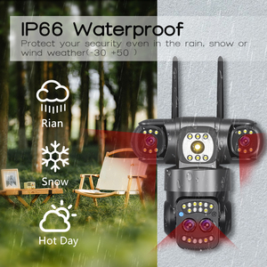 Yoosee APP 6MP Ultra HD 10X光学ズーム360 ° PTZ CCTV IP防犯カメラ3レンズ内蔵マイクホーム屋外ワイヤレス - Product Image 4