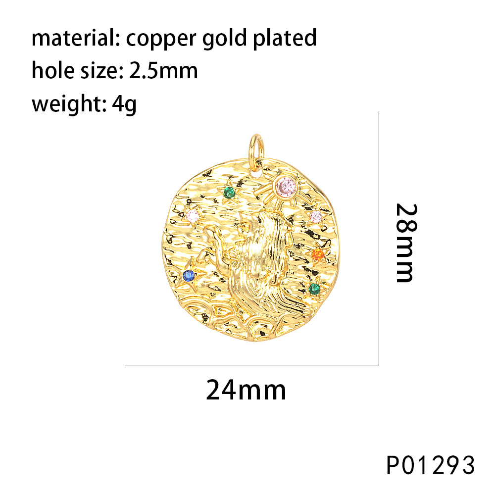 Gold P01293-leo lion