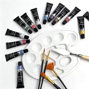 Juego de <span class=keywords><strong>Pintura</strong></span> Acrílica de 12 Colores, 12 ml, en Tubos de Aluminio con Caja de Colores, para Aprendizaje Artístico y Uso Principiante, Resistente al Agua y Fácil de Limpiar - Product Image 3