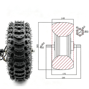<span class=keywords><strong>Kit</strong></span> de roue avec moteur à moyeu sans balais 500W et pneu <span class=keywords><strong>tubeless</strong></span> 15X5.00-6 pour ATV, véhicule agricole, brouette électrique, <span class=keywords><strong>conversion</strong></span> DIY - Product Image 3