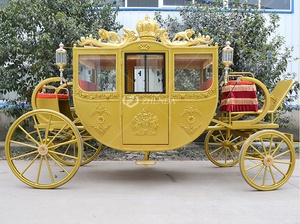 Vente flash : Chariot de chevaux de luxe, fabricant de chariots de chevaux, chariot royal tiré par des chevaux à vendre {ZD-RC18} - Product Image 3