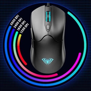 Hot Sell AULA S13 Wired Lightweight Ergonomics Gaming <b>Mouse</b> Honeycomb Design Gaming <b>Mouse</b> RGB Precision Sensor Gaming <b>Mouse</b> - Product Image 4