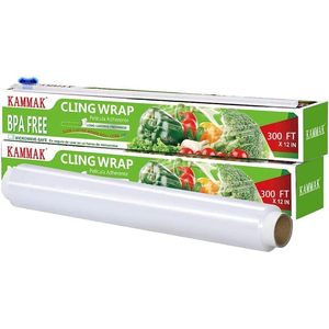 Film alimentaire étirable 300 pieds x 12 pouces sans BPA, compatible micro-ondes, pour la cuisine - Product Image 2