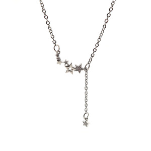 Collana da Donna con Ciondolo a Stella Delicato Micro-Pavé in Zirconia Cubica, Trendy, Geometrico, con Micro-Nappa, in Lega XinRui, per la <span class=keywords><strong>Vita</strong></span> <span class=keywords><strong>Quotidiana</strong></span> - Product Image 5