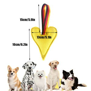 LOGO personnalisé en usine jouet de remorqueur de morsure de chien en forme de coeur fournisseurs interactifs de formation pour animaux de compagnie jouet de chien résistant aux morsures remorqueur de guerre - Product Image 6