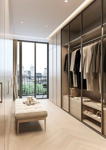Luxury Custom Walk-In <strong>Closet</strong>, Modern Design, Ultimate Space <strong>Utilization</strong> - Product Image 5