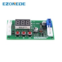 Module de commande PWM DC 12-48V avec affichage numérique 12V 24V 48V, contrôleur de température et régulateur de vitesse pour ventilateur PC CPU 4 fils PWM 5A