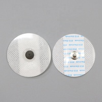 Électrode ECG ronde de 50 mm en non-tissé blanc, adhésive fine, fonction de surveillance, accessoire d'électrode ECG