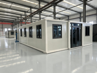 Maison conteneur préfabriquée haut de gamme de 20 pieds à double aile extensible avec toilettes, conforme aux normes AS/NZS, maison modulaire pliable pour habitation