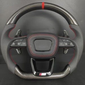 Volant en cuir carbone <span class=keywords><strong>S</strong></span> <span class=keywords><strong>Line</strong></span> personnalisé avec palettes de changement de vitesse pour modèles <span class=keywords><strong>Audi</strong></span> <span class=keywords><strong>A3</strong></span>/A4/A5/A6/A7/A8/Q3/Q5/Q7/<span class=keywords><strong>S</strong></span>/RS - Product Image 4