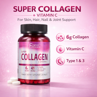 Comprimés de collagène Shecome de haute qualité, collagène avec vitamine C pour les cheveux, la peau, les ongles et les articulations, complément de collagène