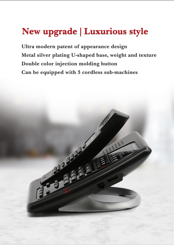 Cotell Branded Hotel Telephone High Quality Plastic Casing Phone Customizable Content Wireless Telephones
