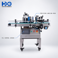 Machine d'étiquetage autocollante de bureau pour cosmétiques et boissons, étiquetage enveloppant, avant/arrière, haut/bas sur verre/plastique