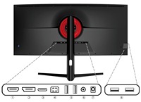 Usine Shenzhen 4K LED PC LCD écran tactile moniteurs de jeu 24/27/32/37.5 pouces ordinateur de bureau avec écran IPS panneau WLED