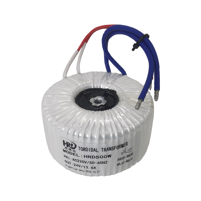 500W 220V - 12V Toroidal Transformer for Power Amplifier Audio Transformers of Audio Equipment with Copper and Aluminum Wires