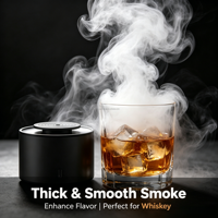 Ensemble de fumoir à whisky électrique en métal réutilisable de qualité supérieure, 6 copeaux de bois, lumière d'ambiance LED, accessoire de bar moderne, cadeau parfait pour les amateurs de bourbon