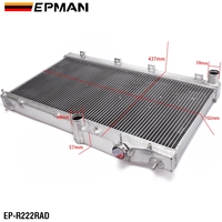 EPMAN Racing-Radiateur 2 rangées en aluminium pour Subaru Impreza WRX 08-14 STI 08-16 Legacy Outback 05-09 Forester 09-13 M/T EP-R222RAD