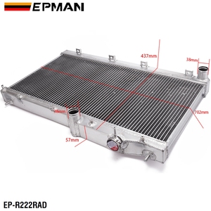 Radiador de aluminio de 2 filas EPMAN Racing para Subaru Impreza WRX 08-14 STI 08-16 Legacy Outback 05-09 Forester 09-13 M/T - Product Image 2